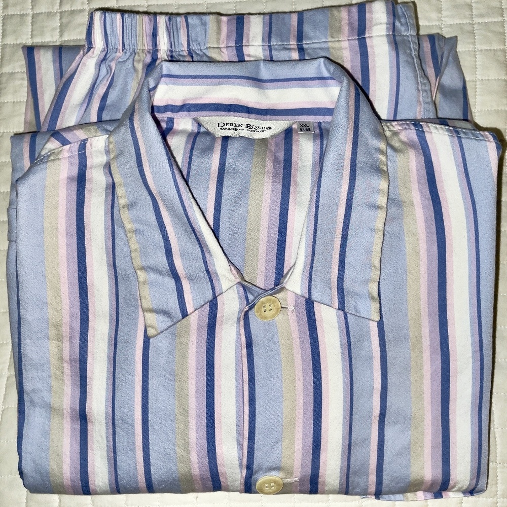 Derek Rose Mens Pajamas XXL 100% Cotton / Year round weight